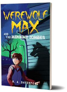 Werewolf Max And The Midnight Zombies book cover. 